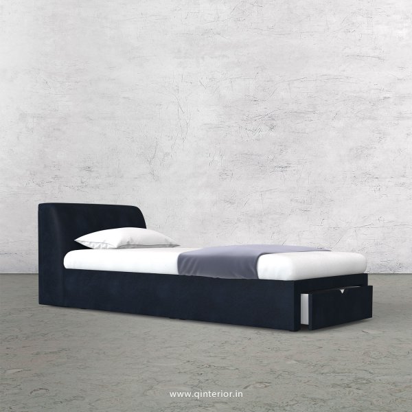 Luxura Single Storage Bed in Fab Leather Fabric - SBD001 FL05
