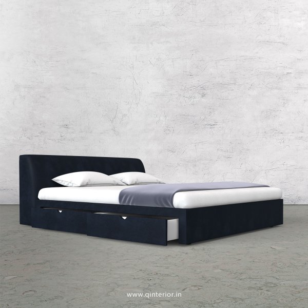 Luxura Queen Storage Bed in Fab Leather Fabric - QBD007 FL05