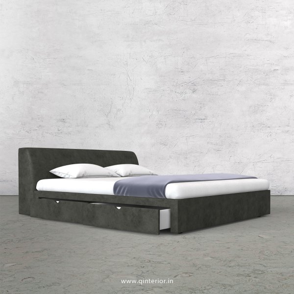 Luxura King Size Storage Bed in Fab Leather Fabric - KBD007 FL07