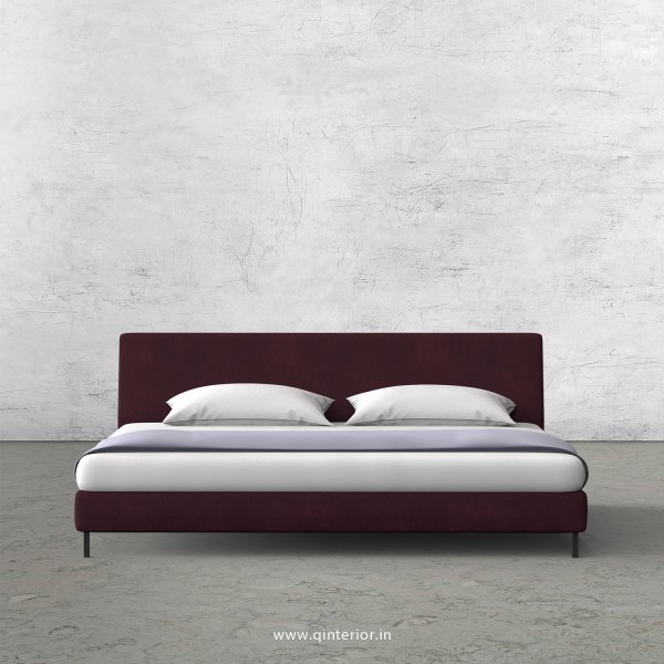 VIVA King Size Bed in Fab Leather Fabric - KBD003 FL12