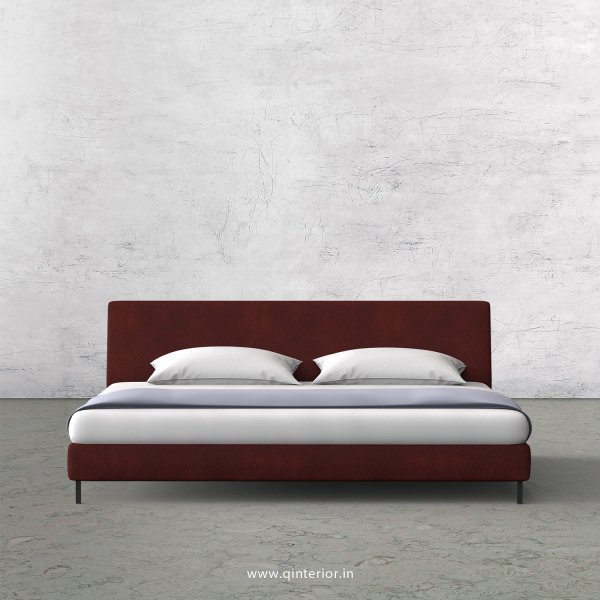 VIVA King Size Bed in Fab Leather Fabric - KBD003 FL08