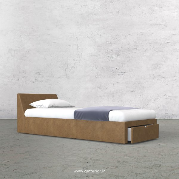 Viva Single Storage Bed in Fab Leather Fabric - SBD001 FL02