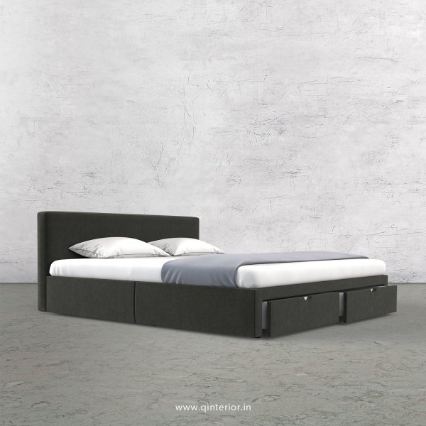 Nirvana Queen Storage Bed in Velvet Fabric - QBD001 VL15