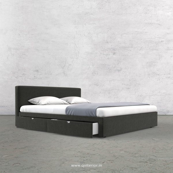 Nirvana Queen Storage Bed in Velvet Fabric - QBD008 VL15