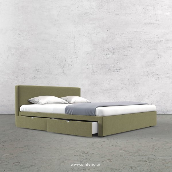 Nirvana Queen Storage Bed in Velvet Fabric - QBD008 VL04