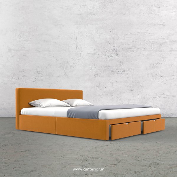 Nirvana Queen Storage Bed in Velvet Fabric - QBD001 VL18