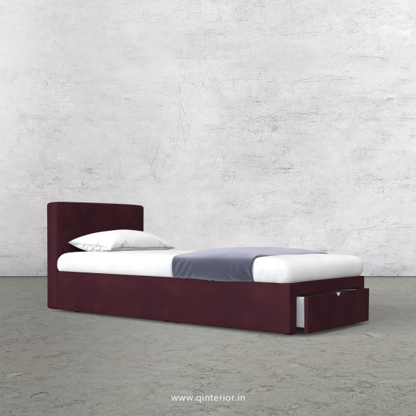 Nirvana Single Storage Bed in Fab Leather Fabric - SBD001 FL12
