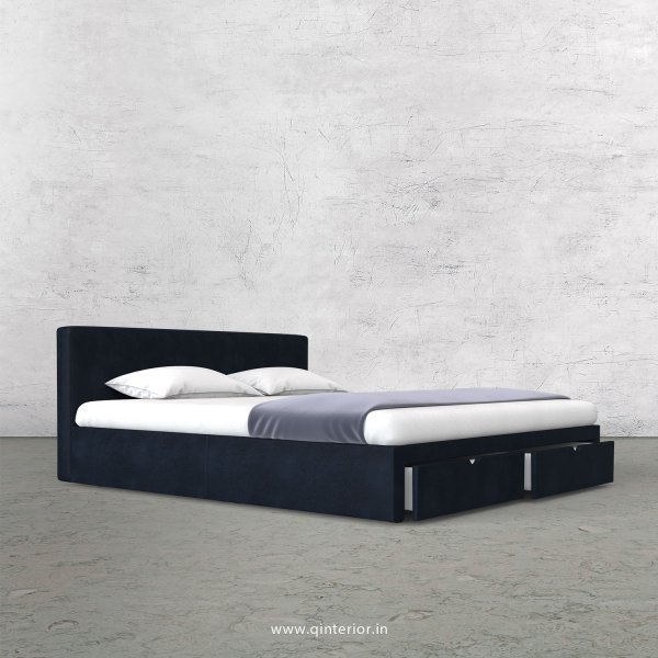 Nirvana Queen Storage Bed in Fab Leather Fabric - QBD001 FL13