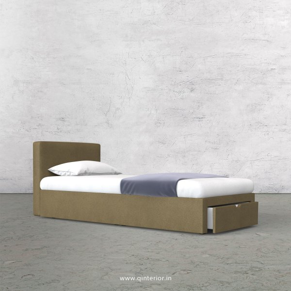 Nirvana Single Storage Bed in Fab Leather Fabric - SBD001 FL01