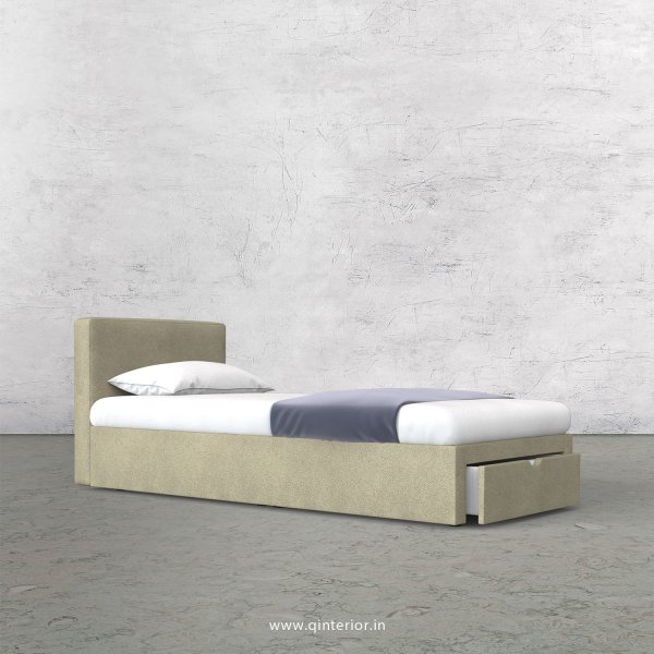 Nirvana Single Storage Bed in Fab Leather Fabric - SBD001 FL10