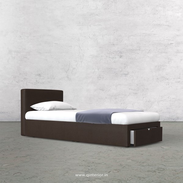 Nirvana Single Storage Bed in Fab Leather Fabric - SBD001 FL11