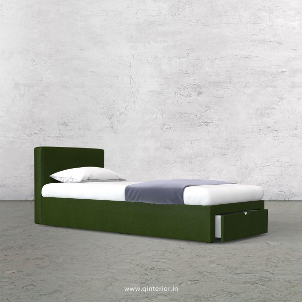 Nirvana Single Storage Bed in Fab Leather Fabric - SBD001 FL04