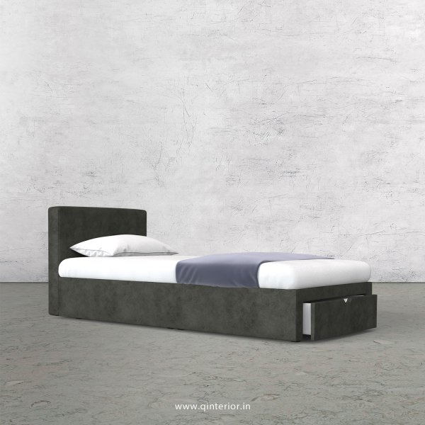 Nirvana Single Storage Bed in Fab Leather Fabric - SBD001 FL07