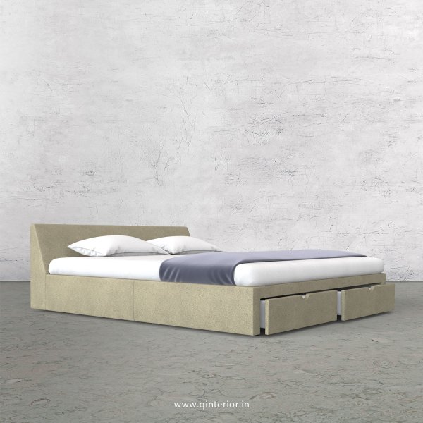 Viva King Size Storage Bed in Fab Leather Fabric - KBD001 FL10