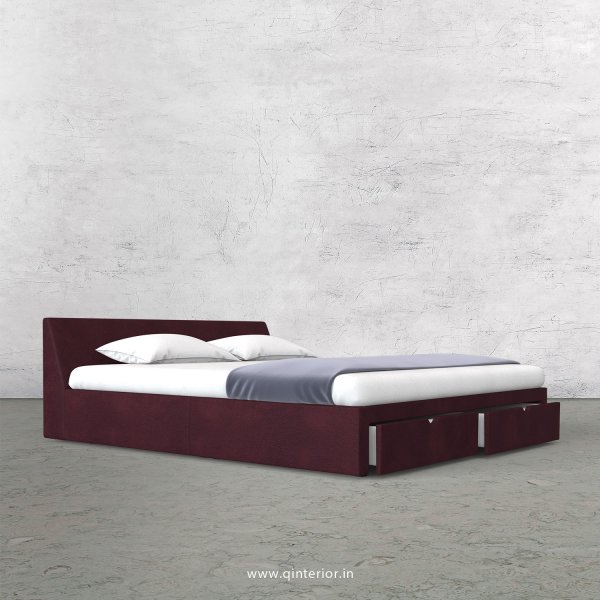 Viva King Size Storage Bed in Fab Leather Fabric - KBD001 FL12