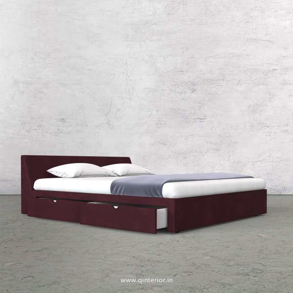 Viva King Size Storage Bed in Fab Leather Fabric - KBD007 FL12