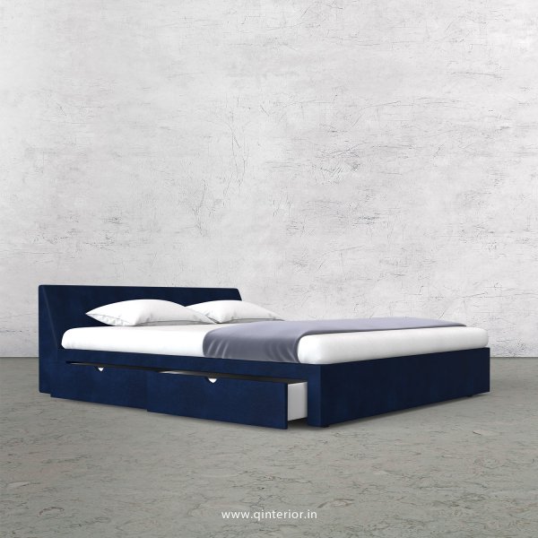 Viva Queen Storage Bed in Fab Leather Fabric - QBD007 FL13