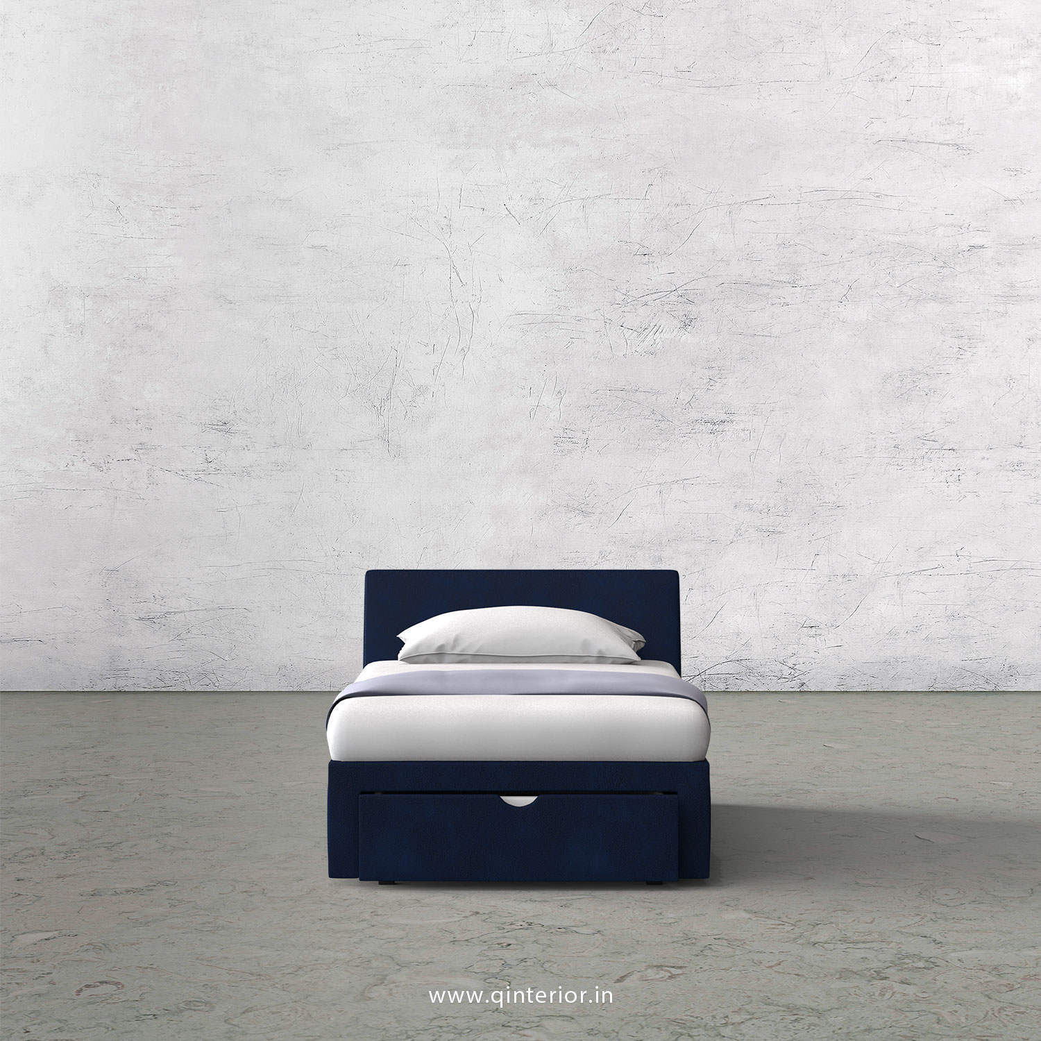 Viva Single Storage Bed in Fab Leather Fabric - SBD001 FL13
