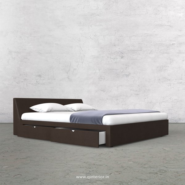 Viva King Size Storage Bed in Fab Leather Fabric - KBD007 FL16