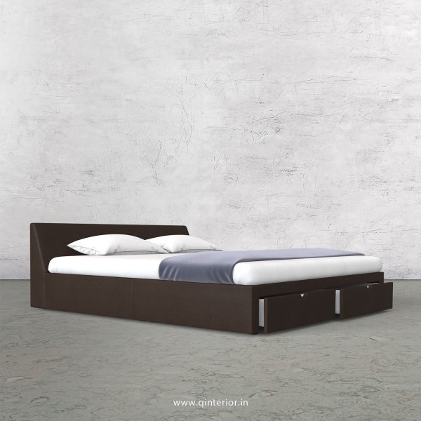 Viva King Size Storage Bed in Fab Leather Fabric - KBD001 FL16