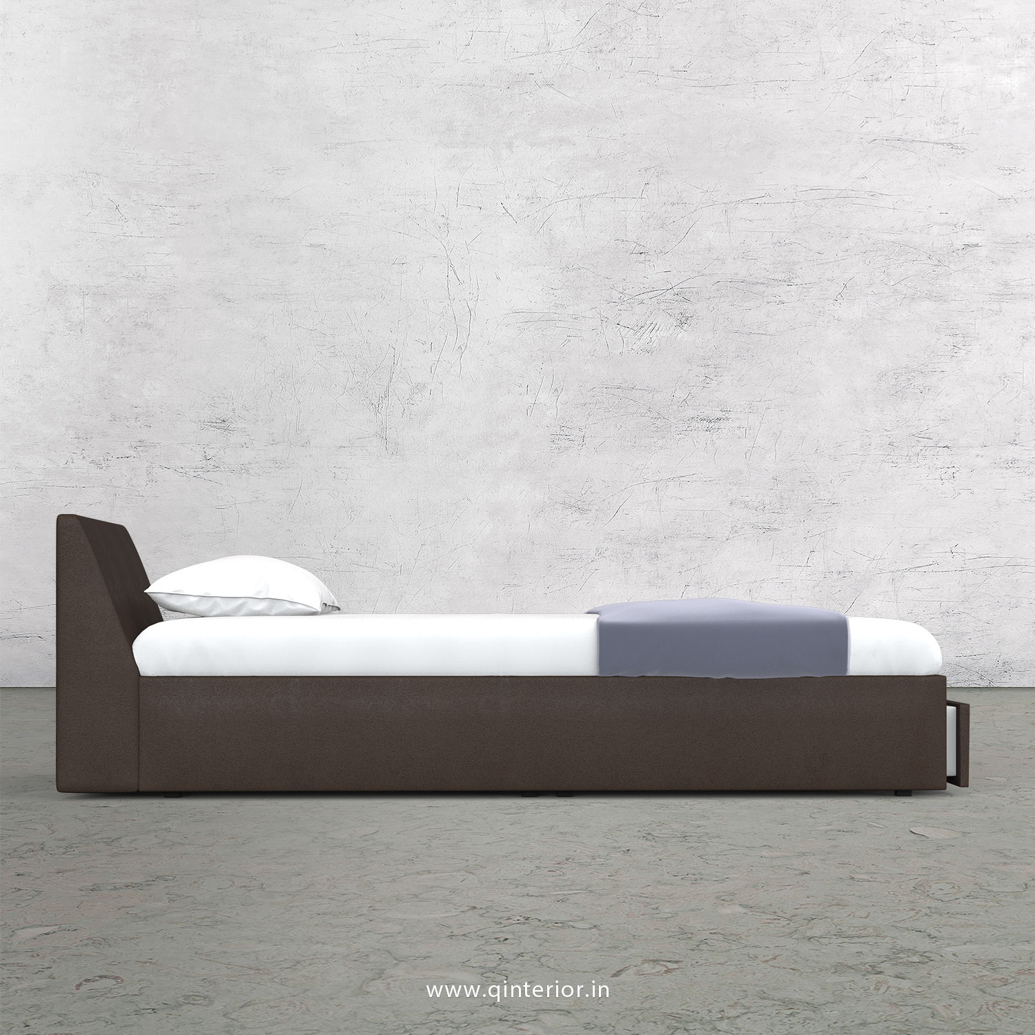 Viva Single Storage Bed in Fab Leather Fabric - SBD001 FL16