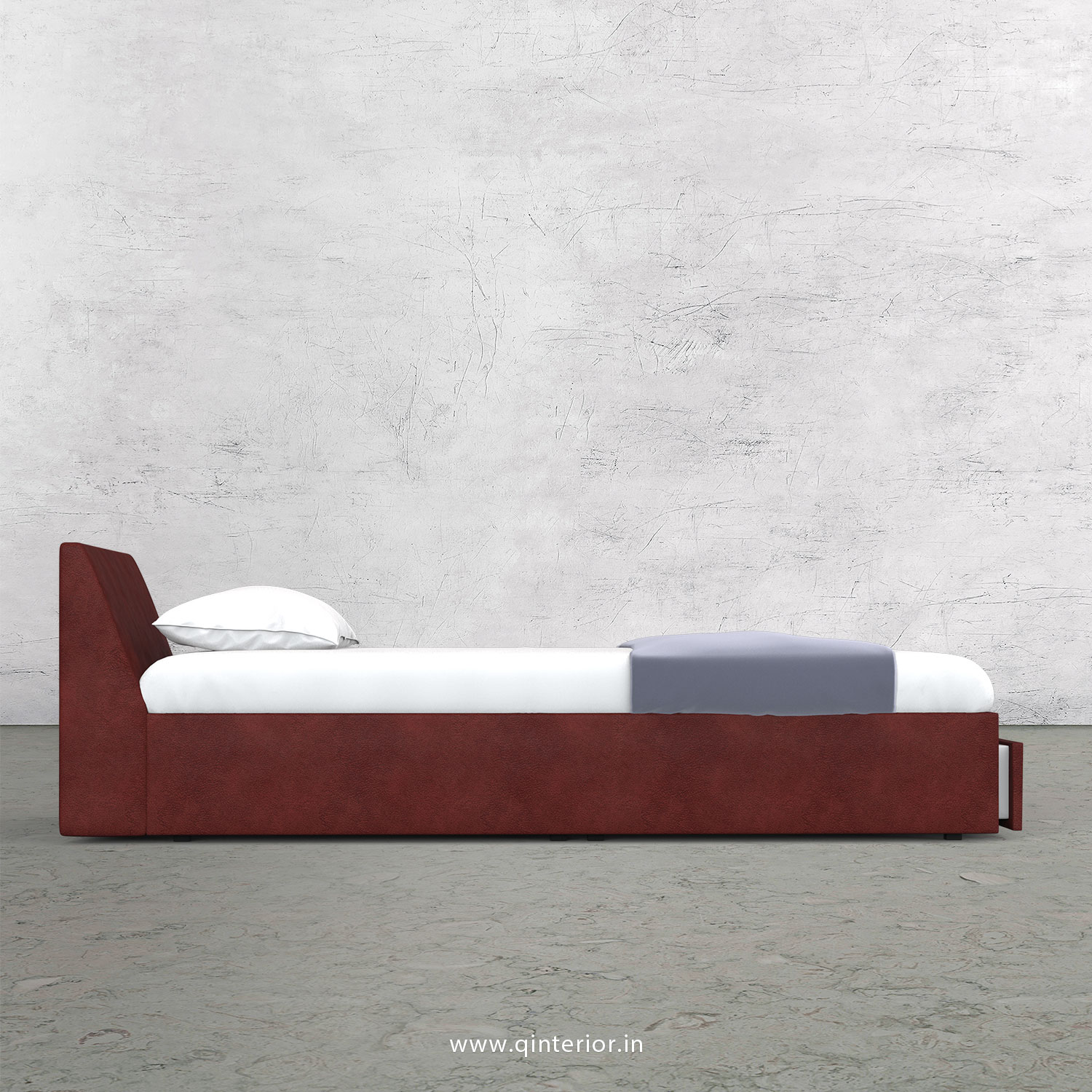 Viva Single Storage Bed in Fab Leather Fabric - SBD001 FL17