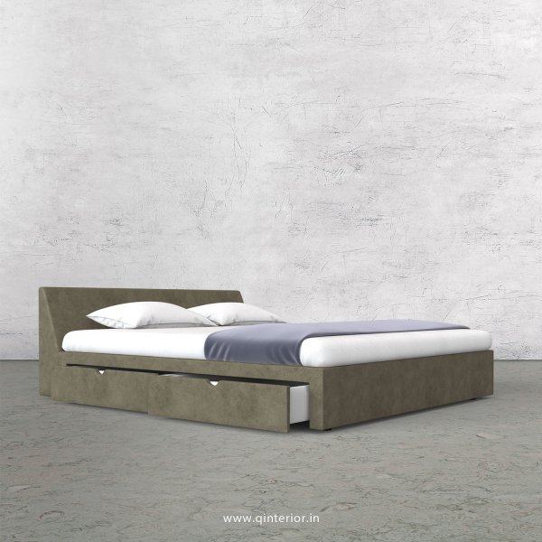 Viva Queen Storage Bed in Fab Leather Fabric - QBD007 FL03