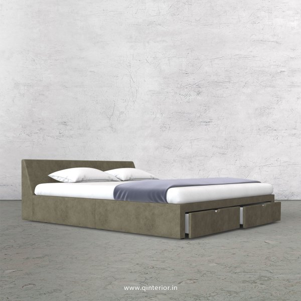 Viva King Size Storage Bed in Fab Leather Fabric - KBD001 FL03