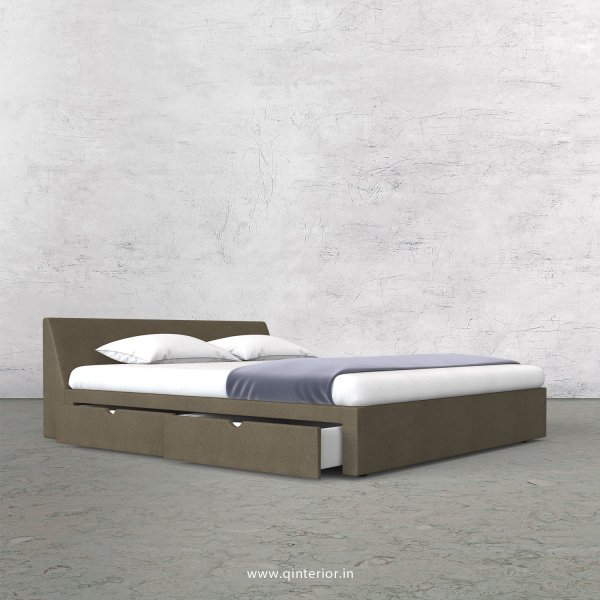 Viva Queen Storage Bed in Fab Leather Fabric - QBD007 FL06