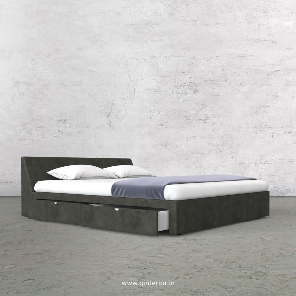 Viva King Size Storage Bed in Fab Leather Fabric - KBD007 FL07