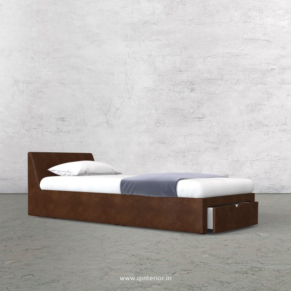Viva Single Storage Bed in Fab Leather Fabric - SBD001 FL09