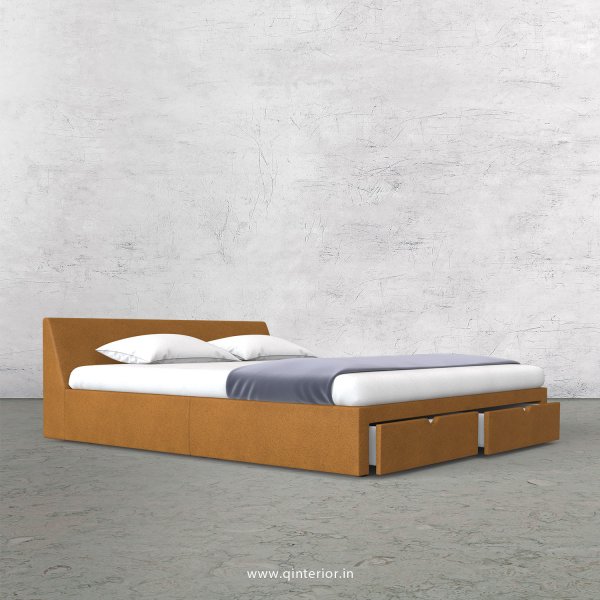 Viva Queen Storage Bed in Fab Leather Fabric - QBD001 FL14