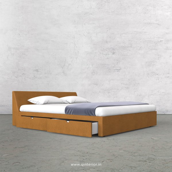 Viva King Size Storage Bed in Fab Leather Fabric - KBD007 FL14