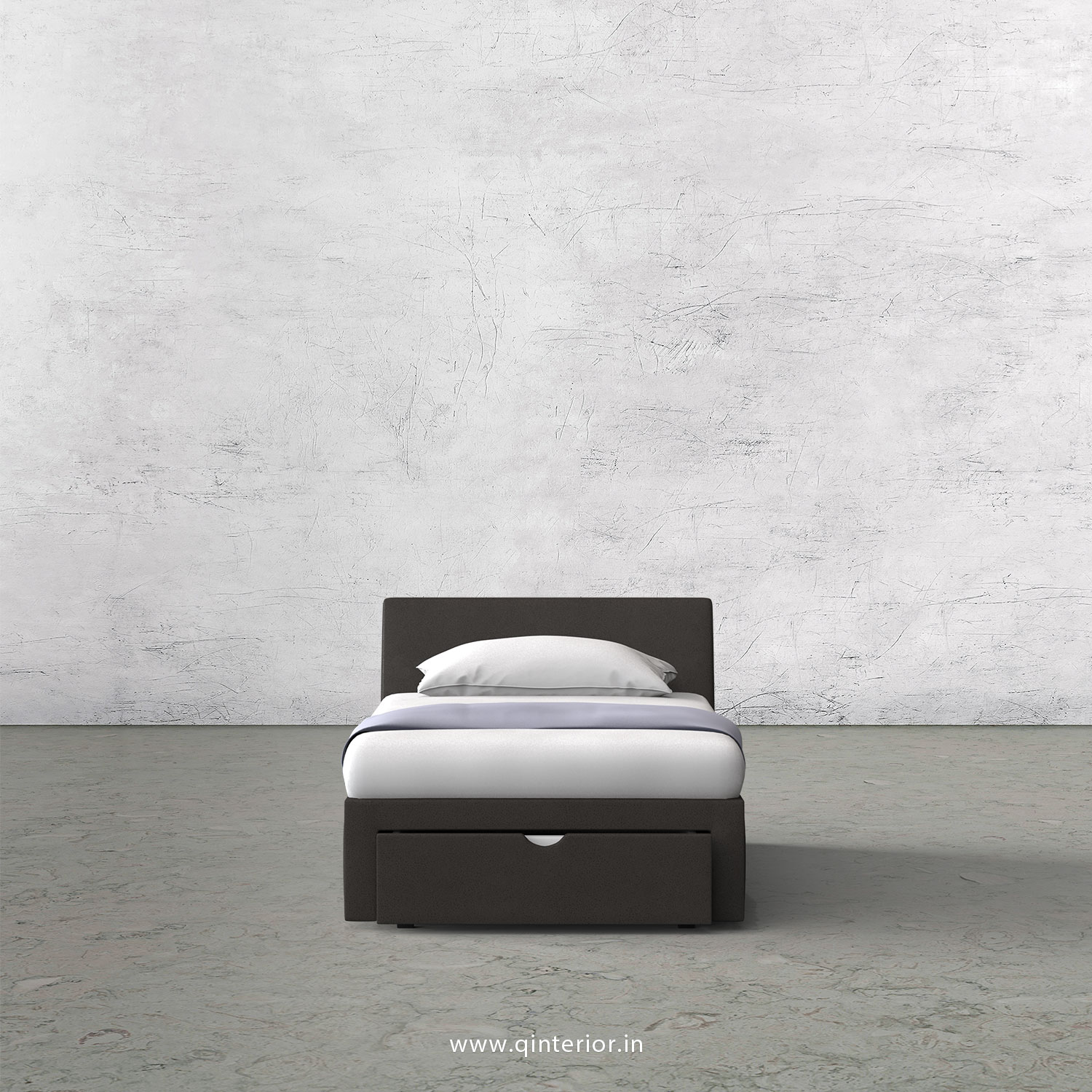 Viva Single Storage Bed in Fab Leather Fabric - SBD001 FL15