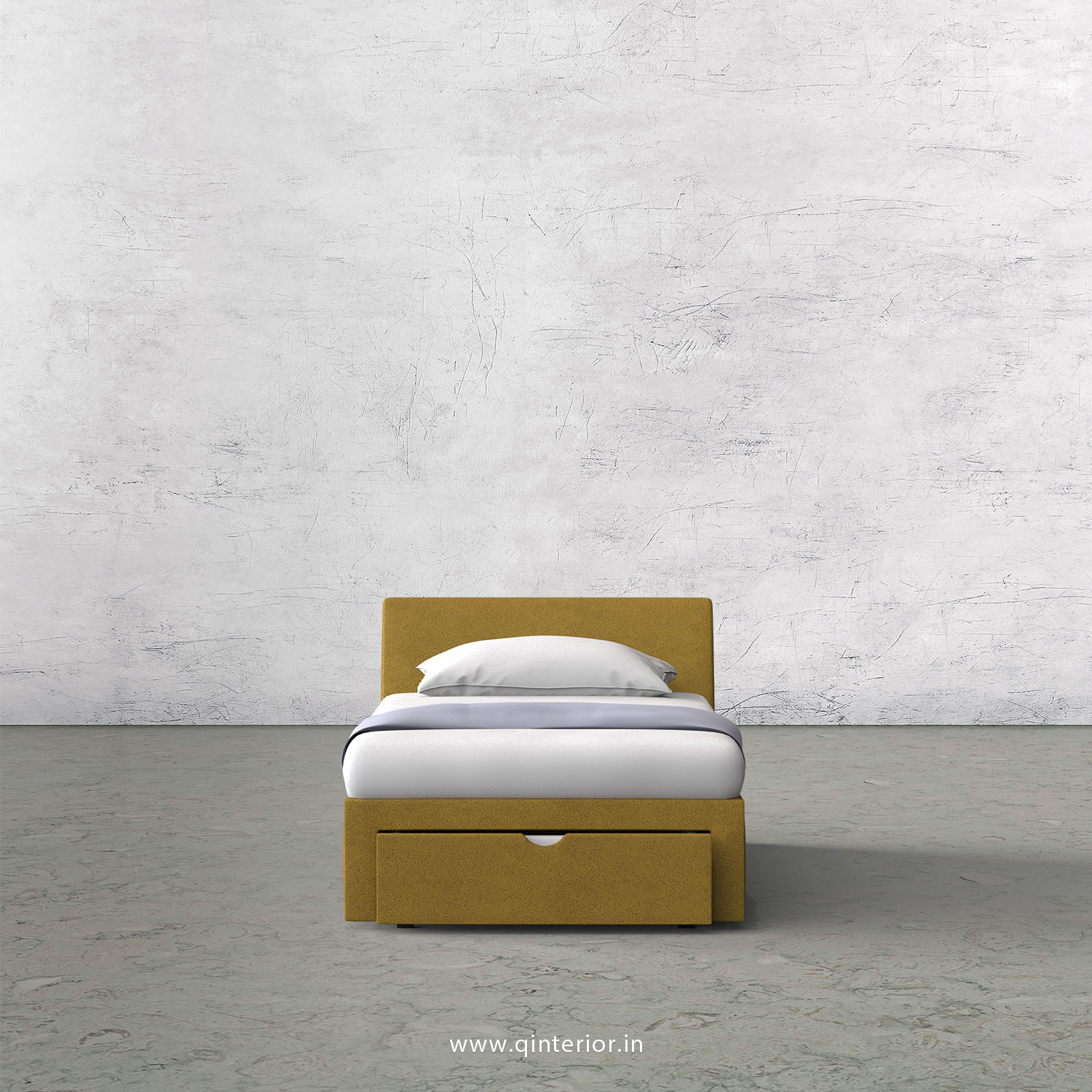 Viva Single Storage Bed in Fab Leather Fabric - SBD001 FL18