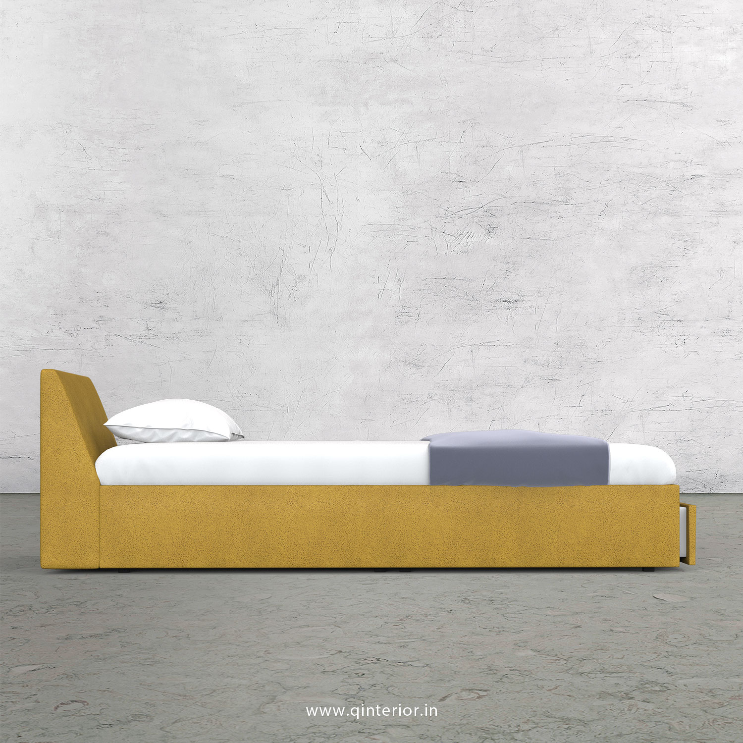 Viva Single Storage Bed in Fab Leather Fabric - SBD001 FL18