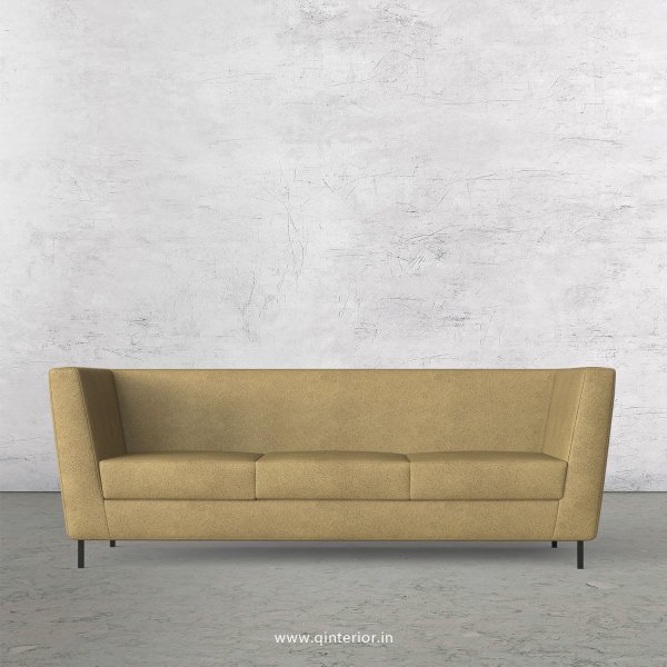 GLORIA 3 Seater Sofa in Fab Leather Fabric - SFA018 FL01
