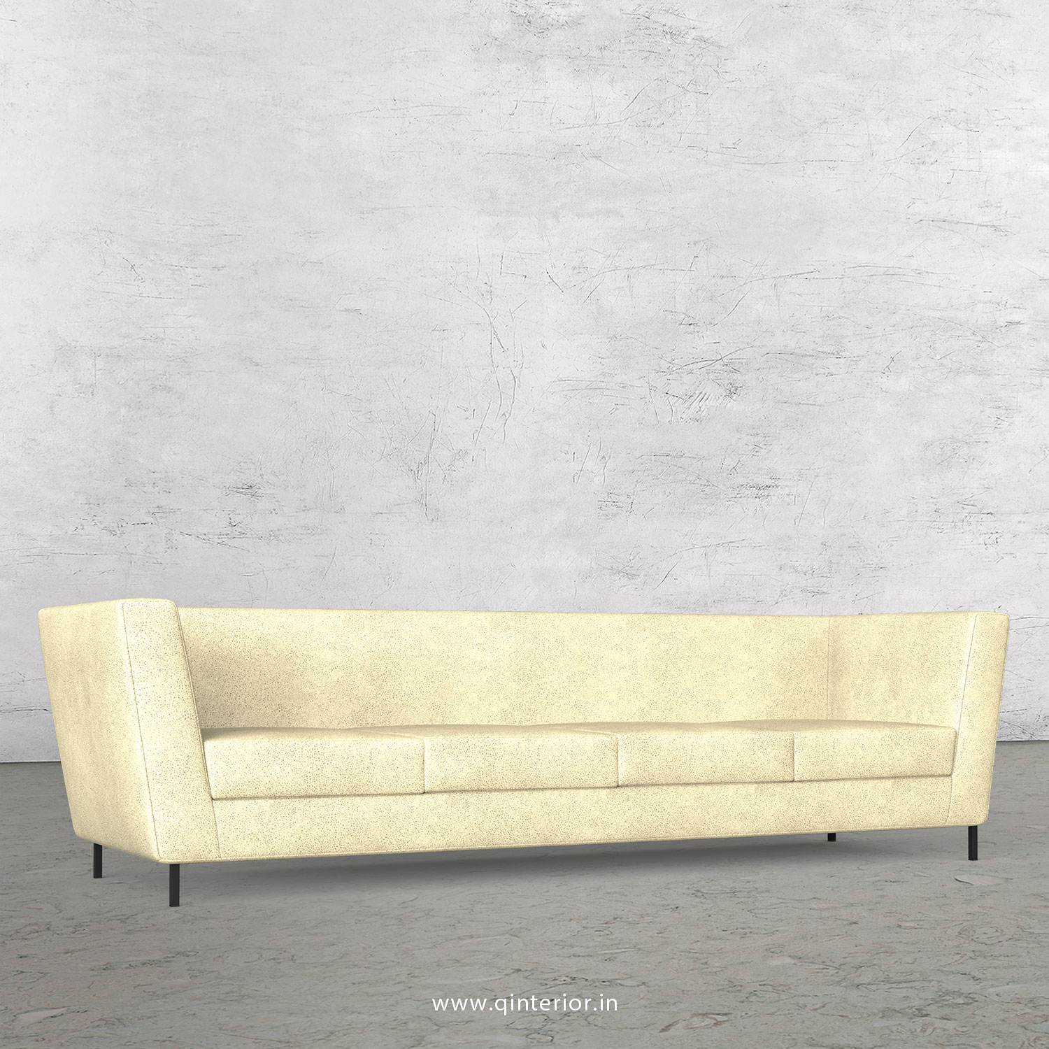 GLORIA 4 Seater Sofa in Fab Leather Fabric - SFA018 FL10
