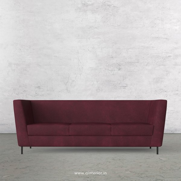 GLORIA 3 Seater Sofa in Fab Leather Fabric - SFA018 FL12