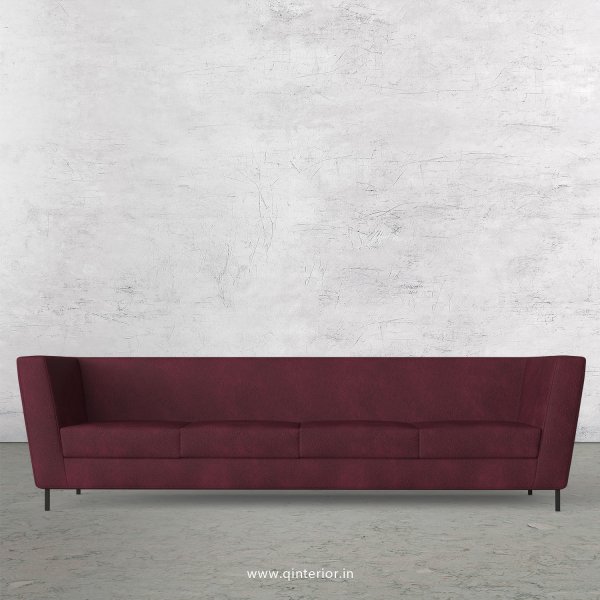 GLORIA 4 Seater Sofa in Fab Leather Fabric - SFA018 FL12