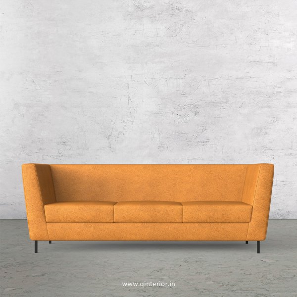 GLORIA 3 Seater Sofa in Fab Leather Fabric - SFA018 FL14