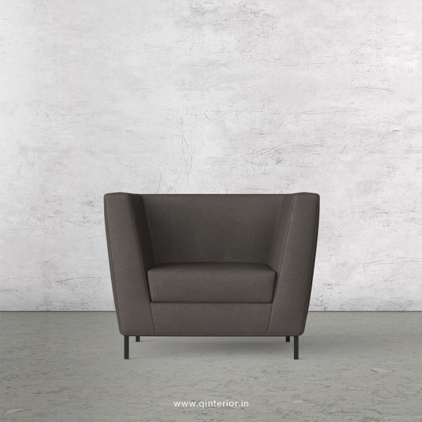Gloria 1 Seater Sofa in Fab Leather Fabric - SFA018 FL15