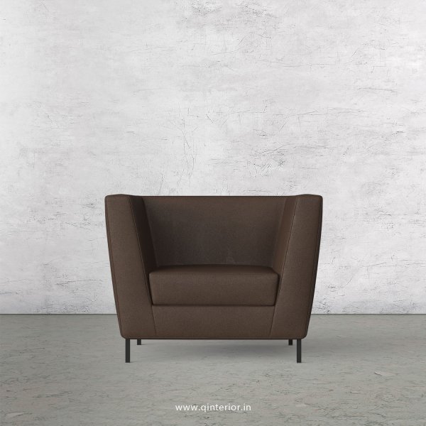 Gloria 1 Seater Sofa in Fab Leather Fabric - SFA018 FL16