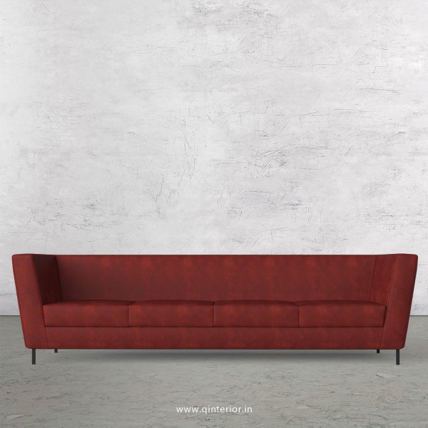 GLORIA 4 Seater Sofa in Fab Leather Fabric - SFA018 FL17