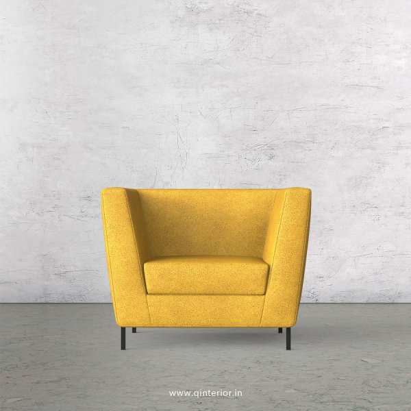 Gloria 1 Seater Sofa in Fab Leather Fabric - SFA018 FL18