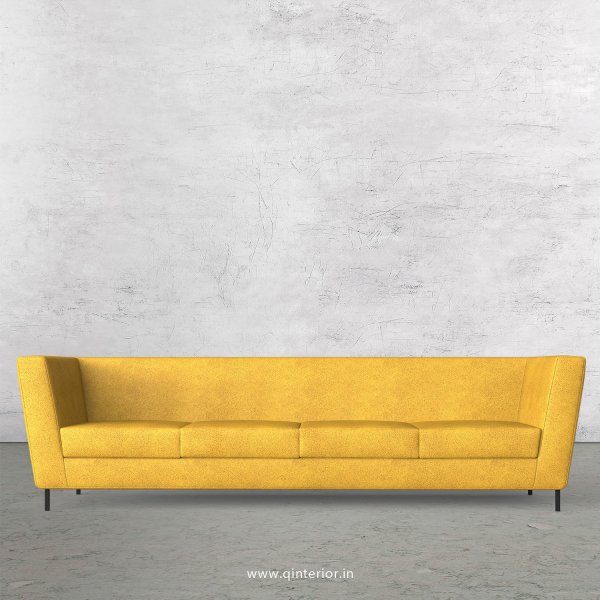 GLORIA 4 Seater Sofa in Fab Leather Fabric - SFA018 FL18
