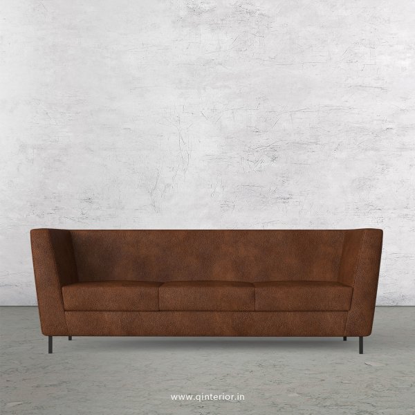 GLORIA 3 Seater Sofa in Fab Leather Fabric - SFA018 FL09