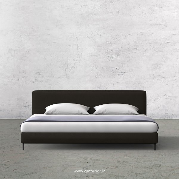 NIRVANA King Size Bed in Fab Leather Fabric - KBD003 FL11