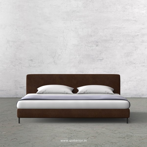 Nirvana Queen Sized Bed with Fab Leather Fabric - QBD003 FL09