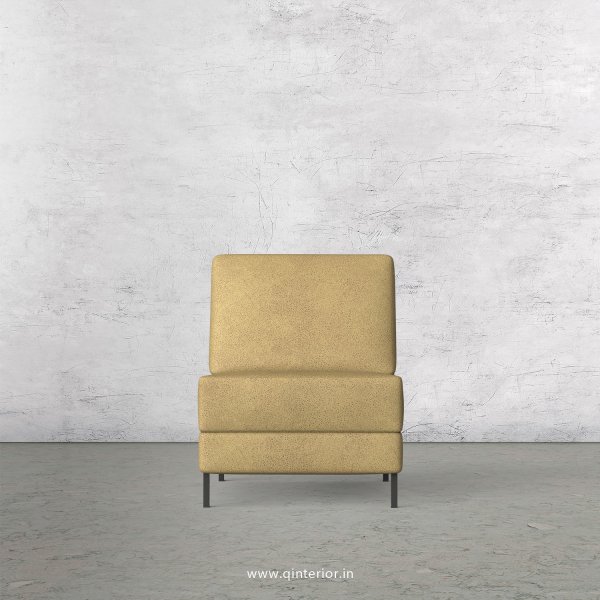 Nirvana 1 Seater Modular Sofa in Fab Leather Fabric - MSFA008 FL01